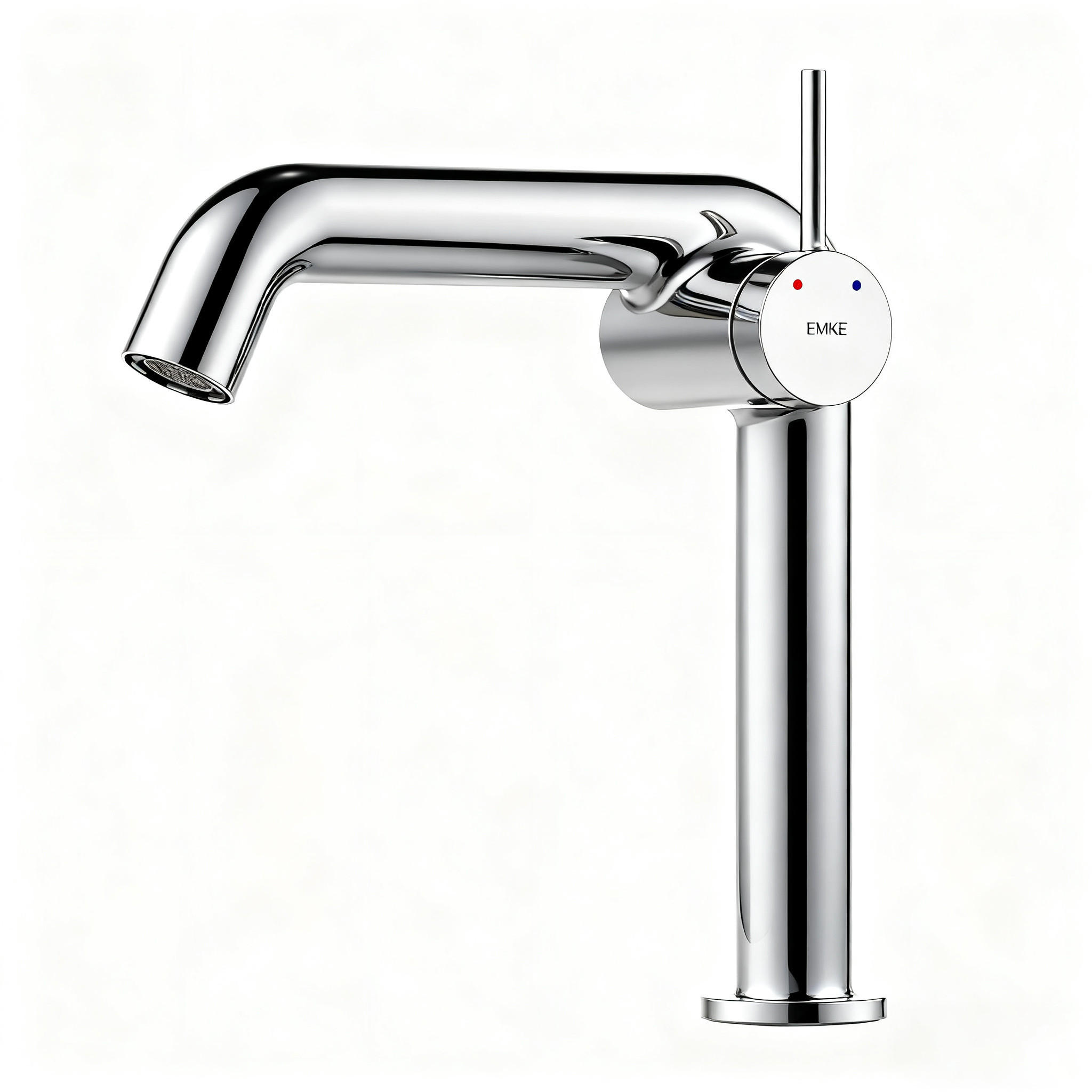 WASCHTISCHARMATUR Ventilkernzertifizierung Chrom 15cm - Chromfarben, Metall (20/7.6/22.2cm) - EMKE