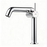 WASCHTISCHARMATUR Ventilkernzertifizierung Chrom 15cm - Chromfarben, Metall (20/7.6/22.2cm) - EMKE