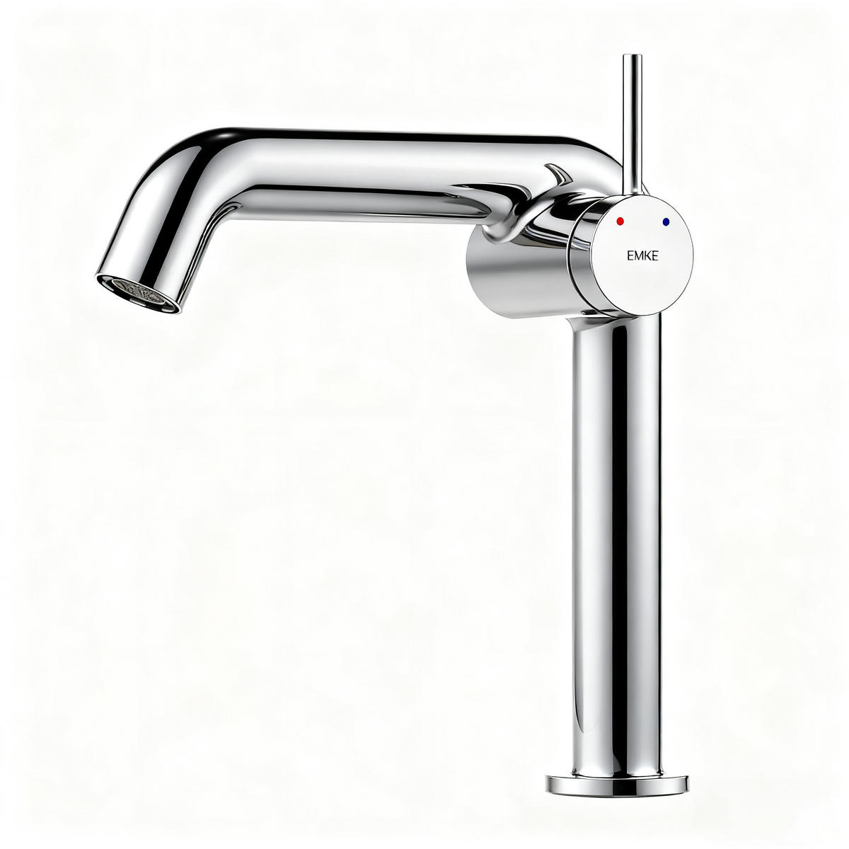 WASCHTISCHARMATUR Ventilkernzertifizierung Chrom 15cm - Chromfarben, Metall (20/7.6/22.2cm) - EMKE