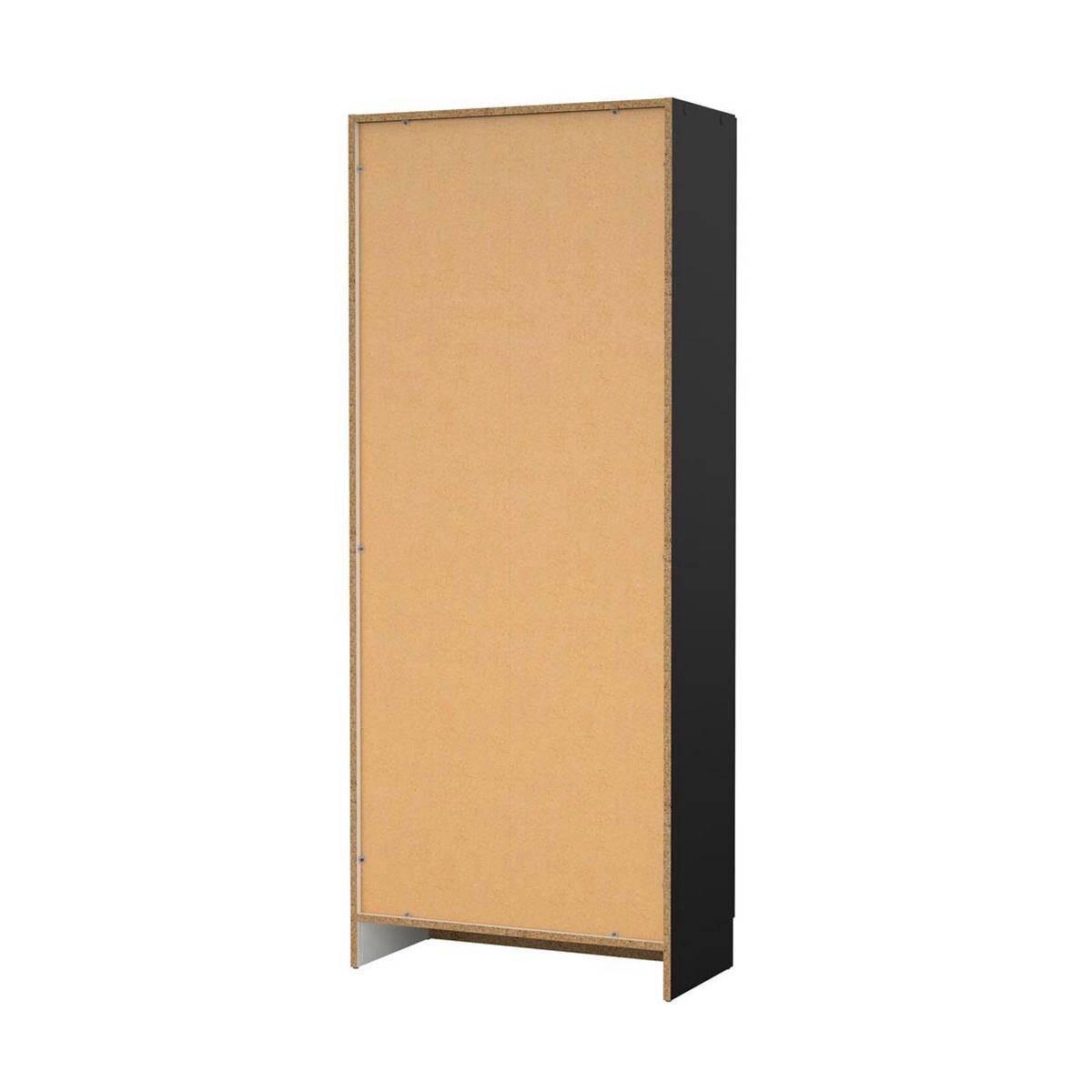 KLEIDERSCHRANK mattschwarz - Schwarz, Holzwerkstoff (70/171/35cm) - ebuy24