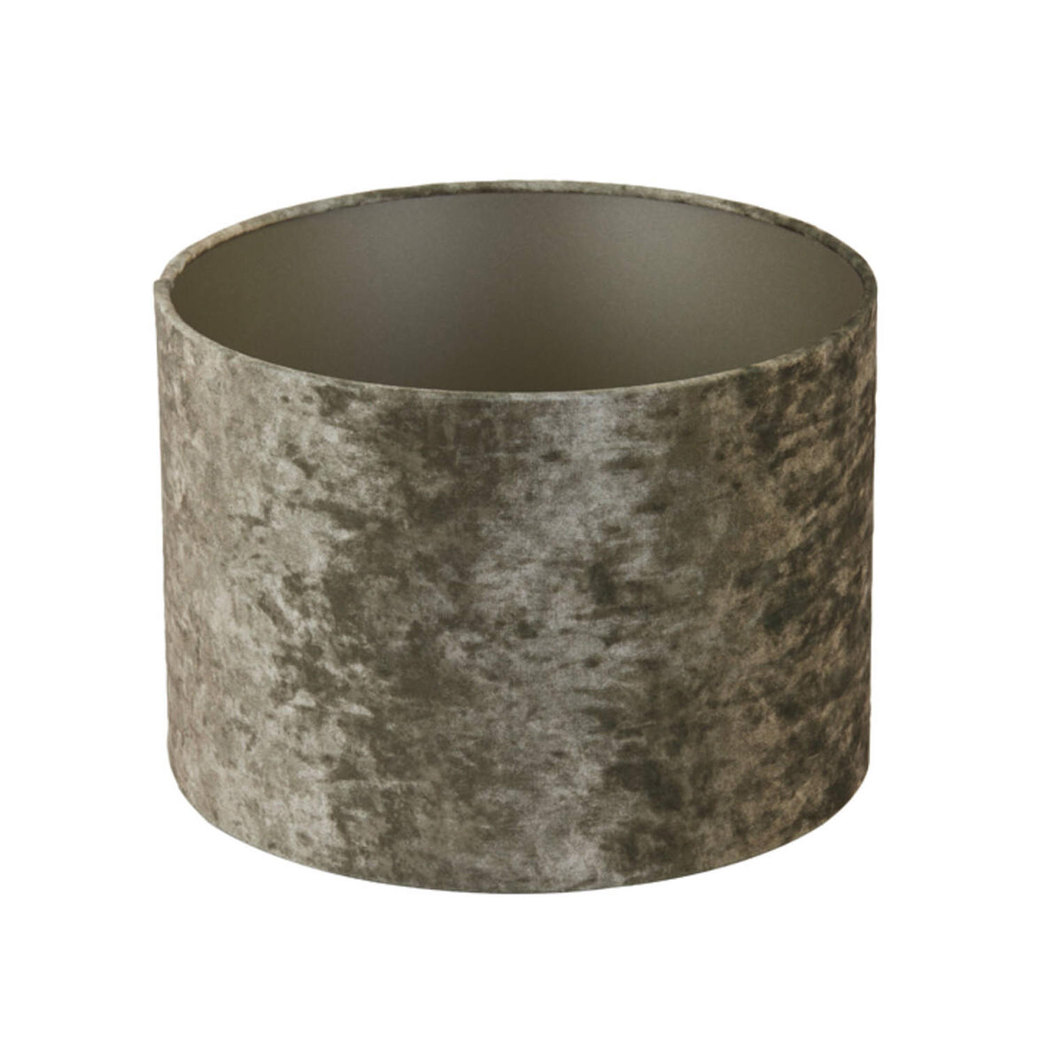 LAMPENSCHIRM BRAVE Ø30x21 cm, Samt, Braun - Braun, Textil (30/30/21cm) - Light & Living