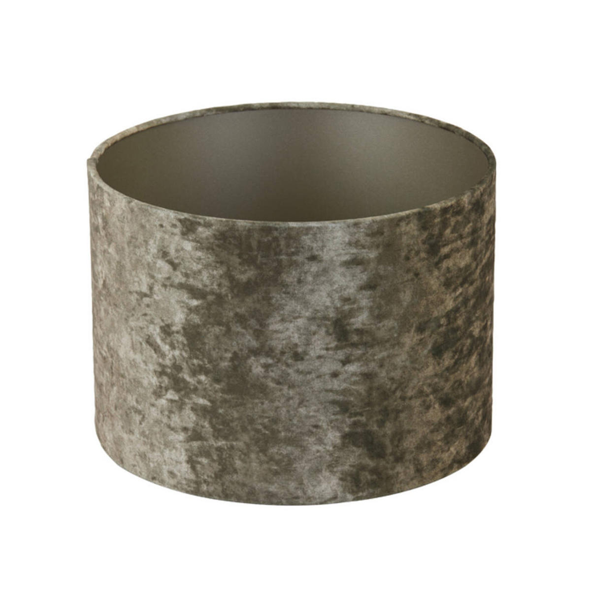 LAMPENSCHIRM BRAVE Ø30x21 cm, Samt, Braun - Braun, Textil (30/30/21cm) - Light & Living