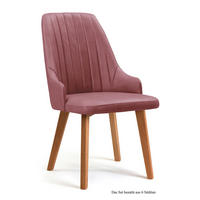 ESSZIMMERSTUHL (6er-Set) Daryl 52x91x60 Eiche geölt/Rosewood - Eichefarben/Dunkelrosa, Kunststoff (60/91/52cm) - 58aufmkessel