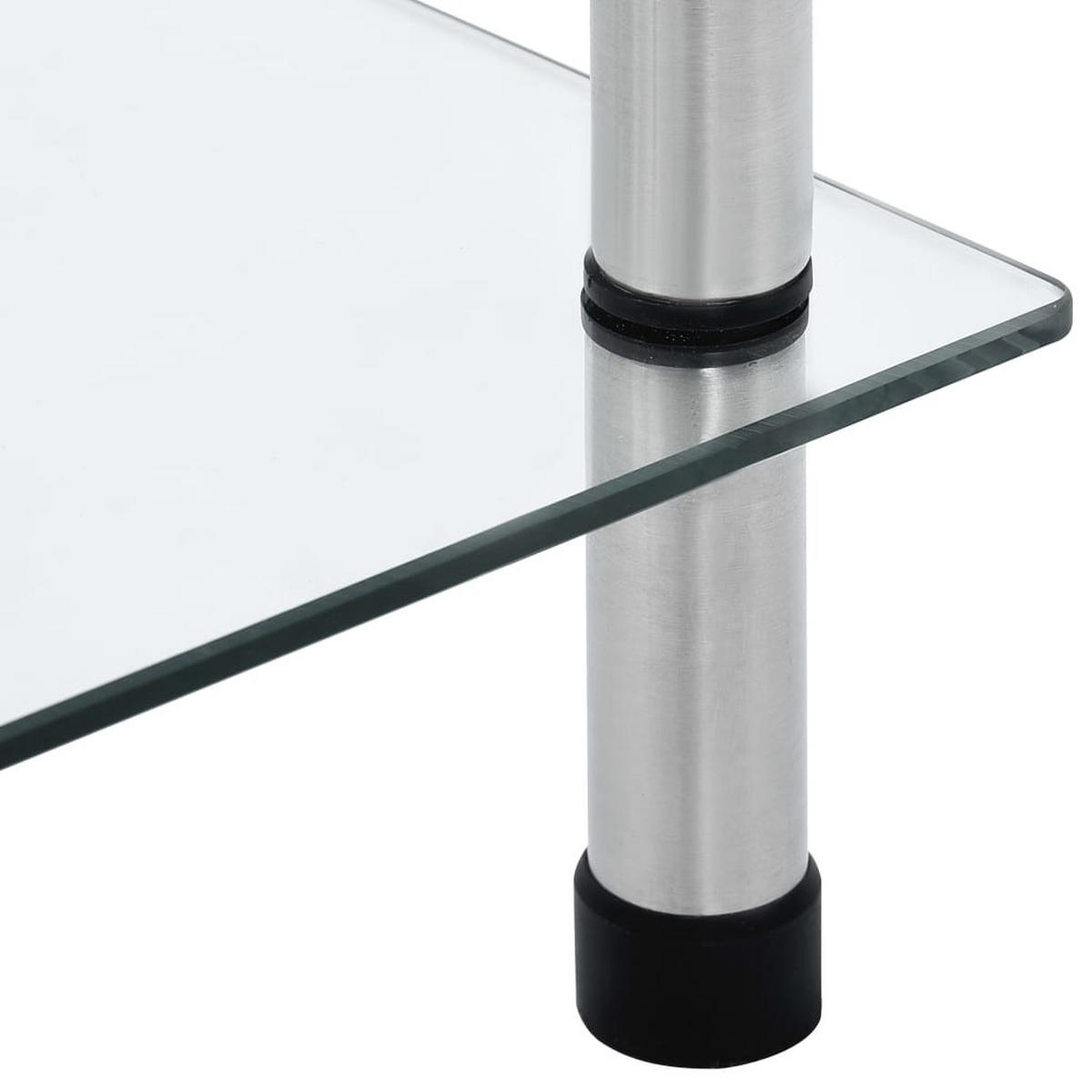 REGAL Mit 6 Ablagen Transparent 40/40/160 Cm Hartglas - Transparent, Glas (40/160/40cm) - vidaXL