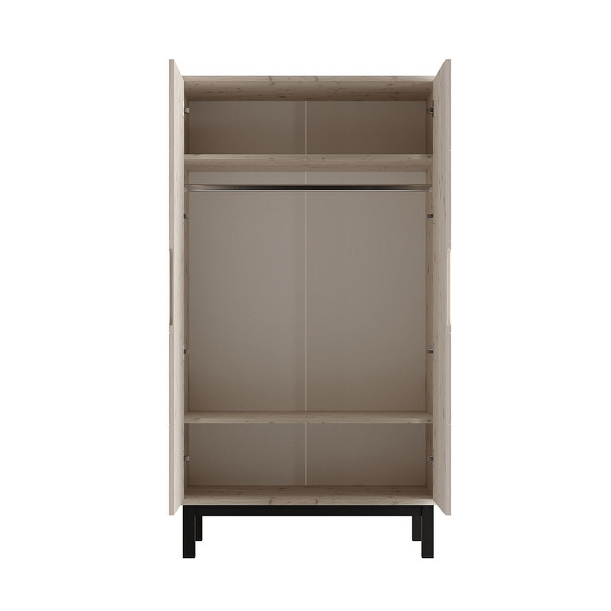 SKŘÍŇ 2DVEŘOVÁ Country Bělené dřevo - bílá, dřevo (100/180/53.2cm) - Petits-meubles