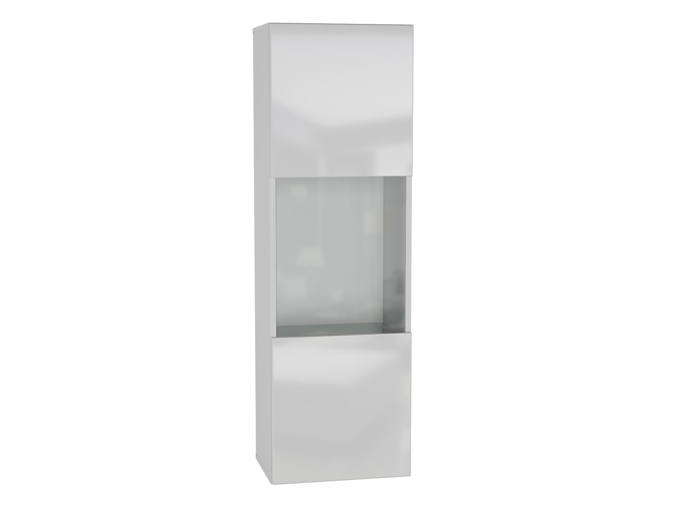 HÄNGESCHRANK Weiß, Weiß Hochglanz 40/126/29 - Weiß Hochglanz/Weiß, Holzwerkstoff (40/126/29cm) - RAUMHIRSCH FURNITURE
