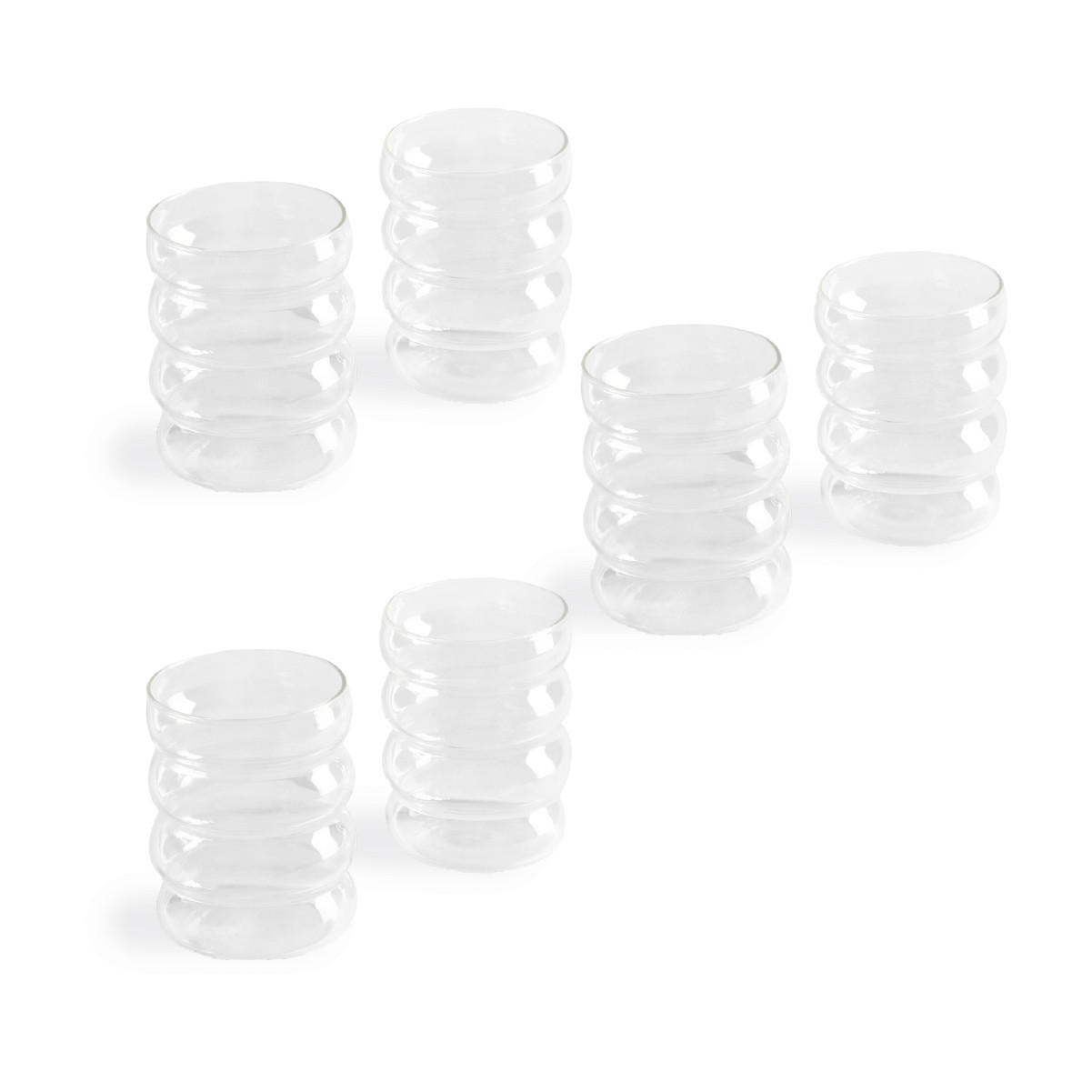 GLÄSERSET Bubbly 0,36 l 2-tlg. 3er-Set - Transparent, Glas (0.36L) - Homla