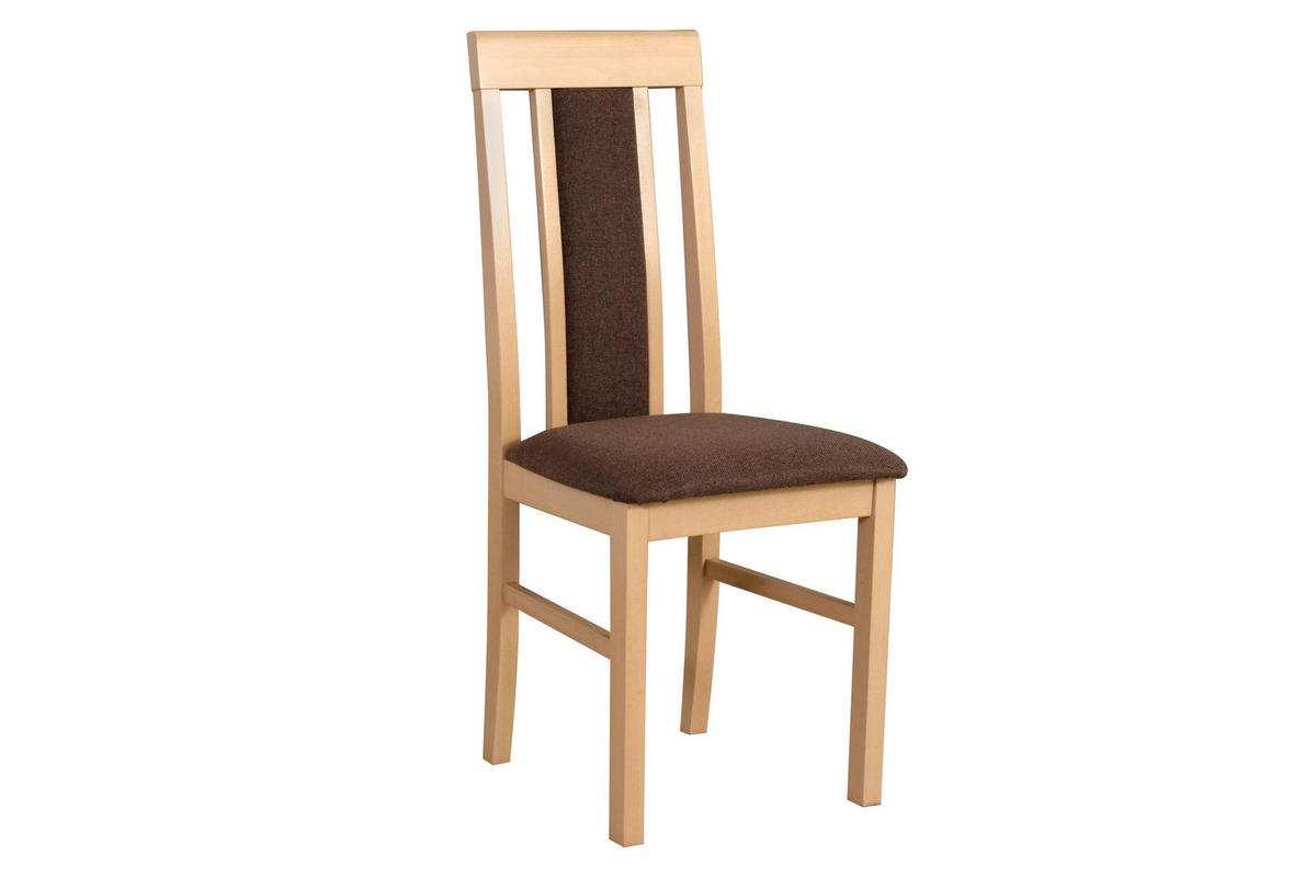 ESSZIMMERSTUHL, Set 4x "Nilo 2" , sonoma, soro 28,  - Braun/Sonoma Eiche, Holz (43/94/40cm) - Leaf Design