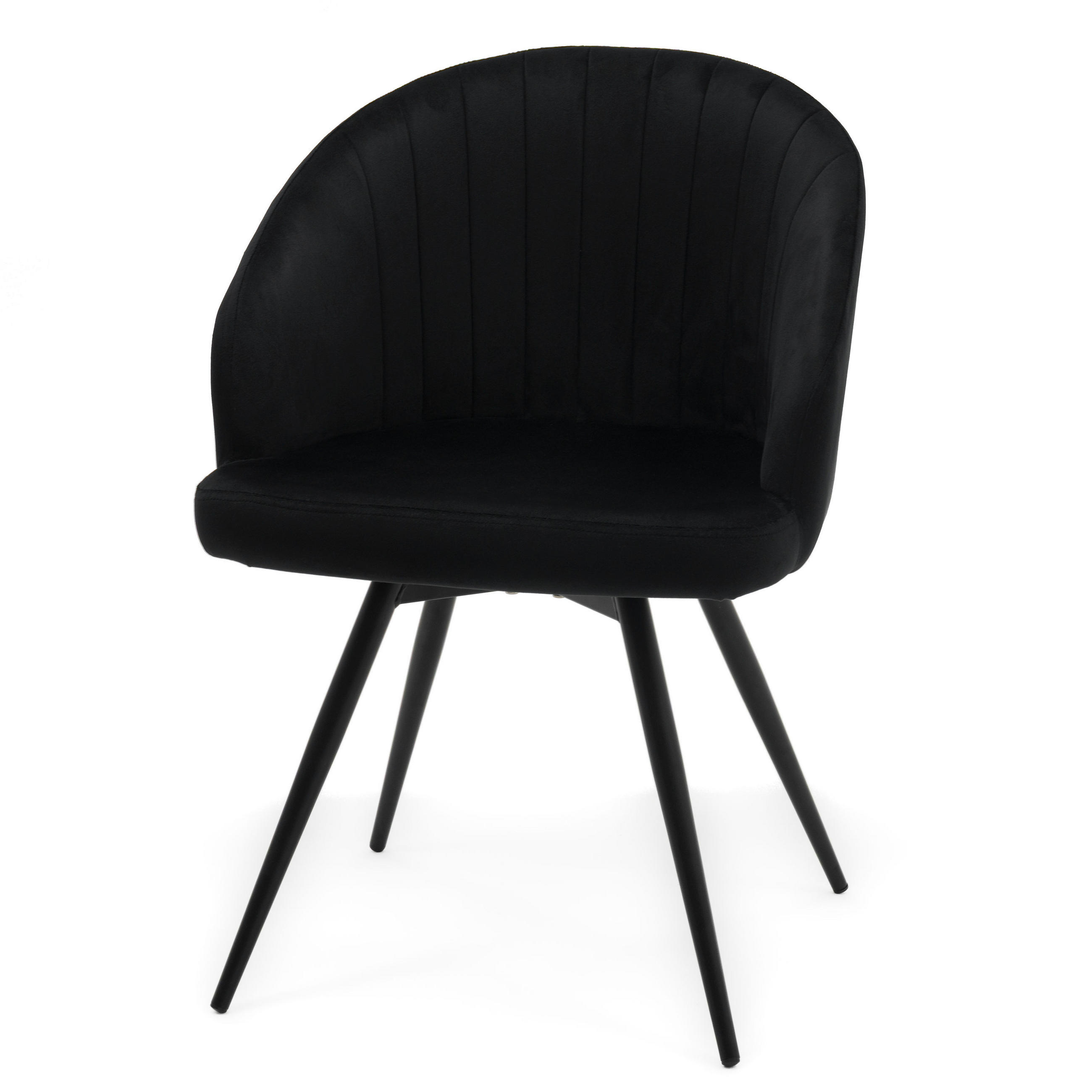 Thumbnail - NEW Home Stuhl, Schwarz, Textil, 57x80x59 cm, Esszimmer, Stühle, Esszimmerstühle, Vierfußstühle