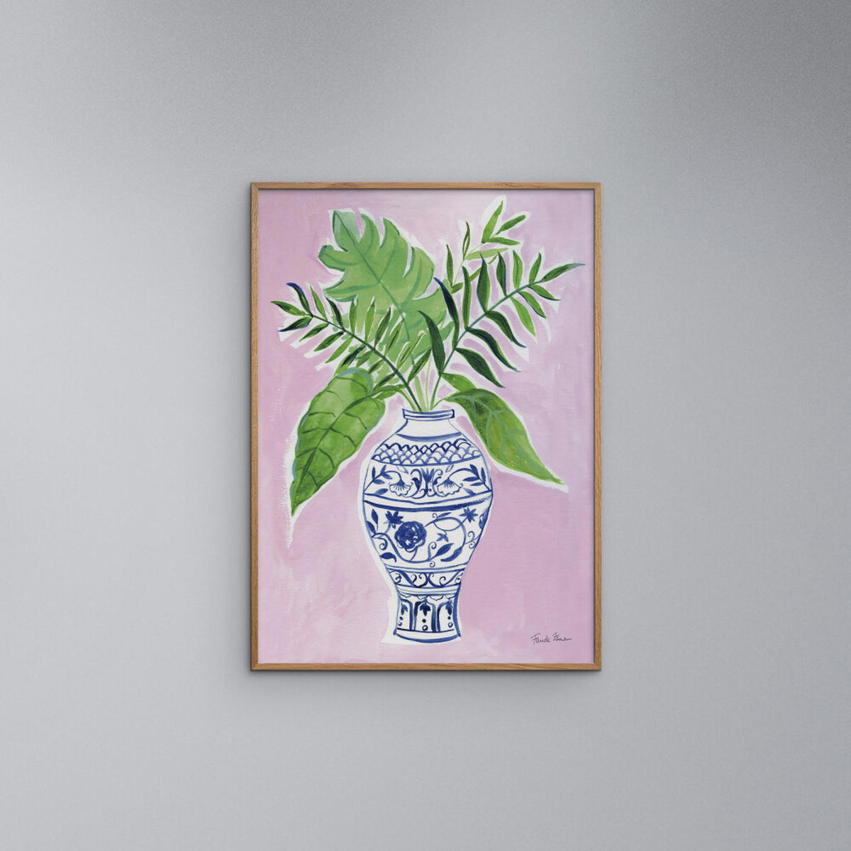 POSTER Wild Apple - Elegant Chinoiserie I - Grün, Papier (50/70/0.1cm) - Poster&Frame
