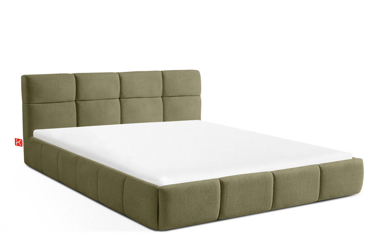 POLSTERBETT ALTOS, grün - Grün, Holz/Holzwerkstoff (160/200cm) - KONSIMO®