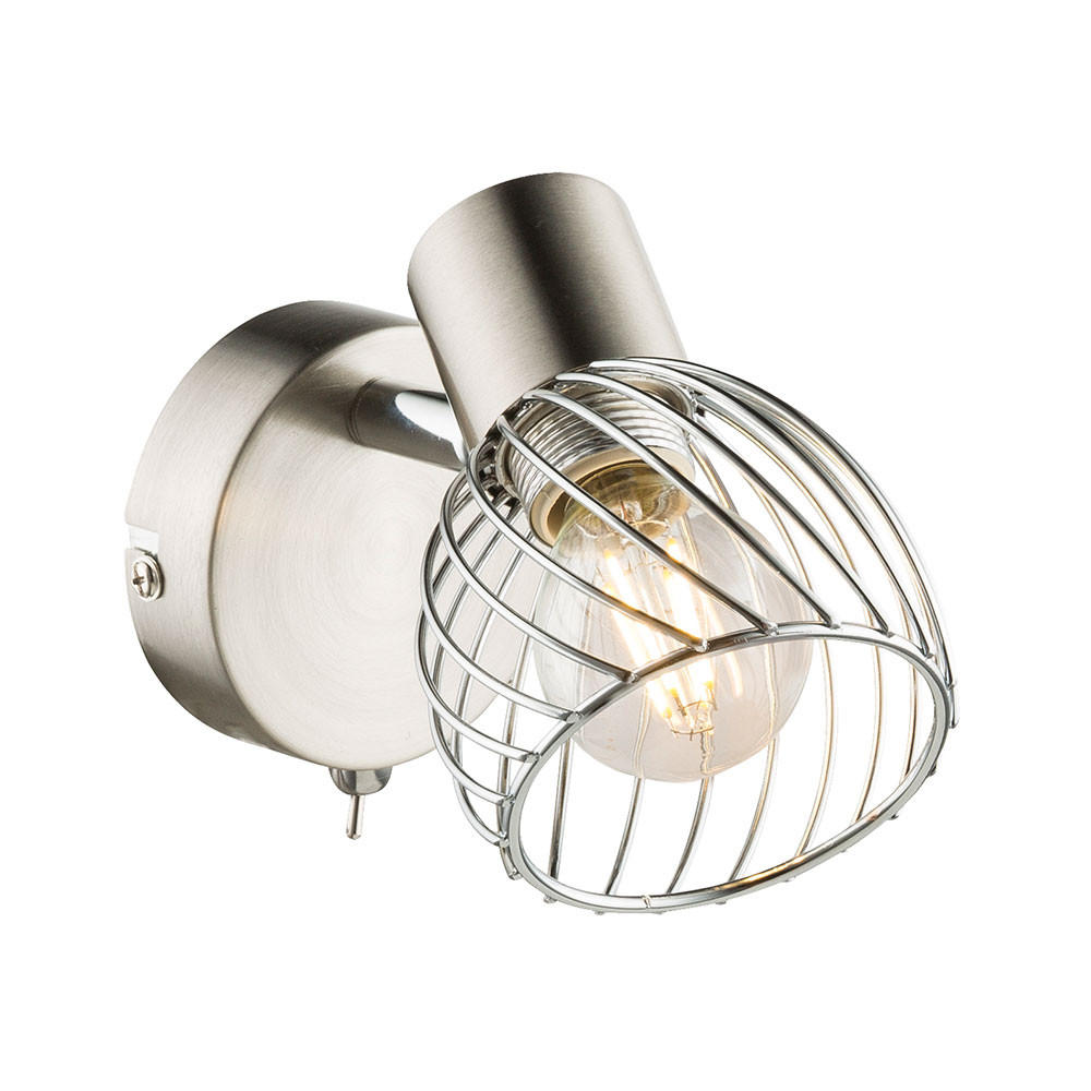 Globo Lighting Wandleuchte Silber 8x12x12 cm