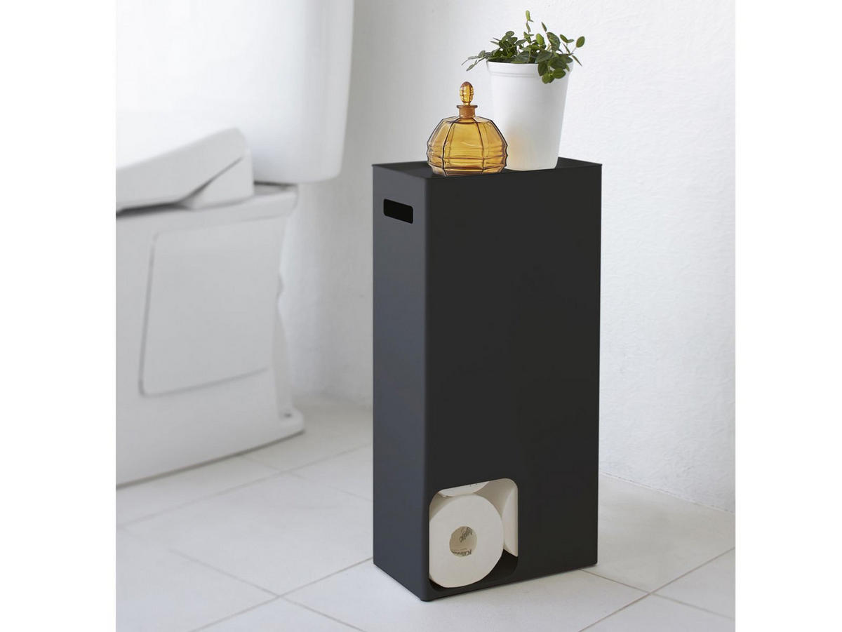 TOILETTENPAPIER-AUFBEWAHRUNG Tower schwarz Metall 12/23/48 cm - Schwarz, Metall (12/48/23cm) - Yamazaki