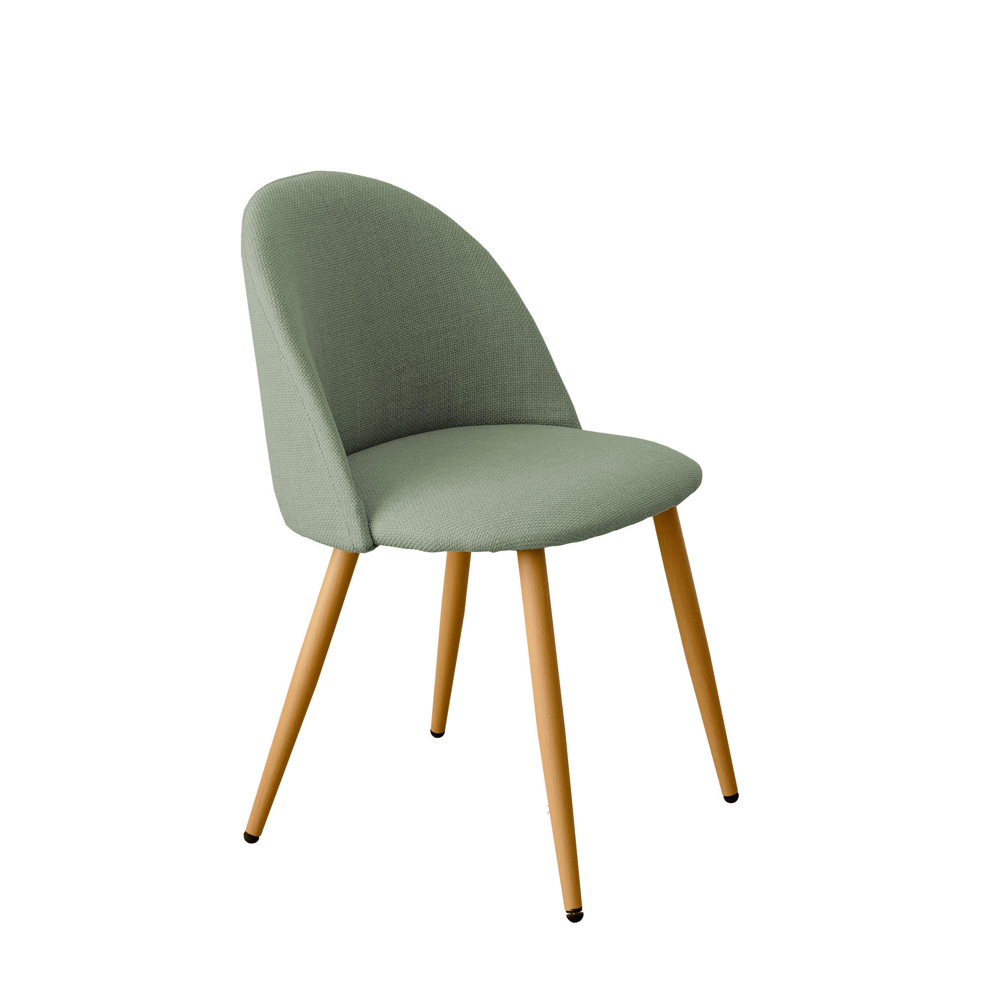 STUHL Brila Minze 51 cm x 77 cm - Mintgrün, Textil (51/77/54cm) - Kenay Home