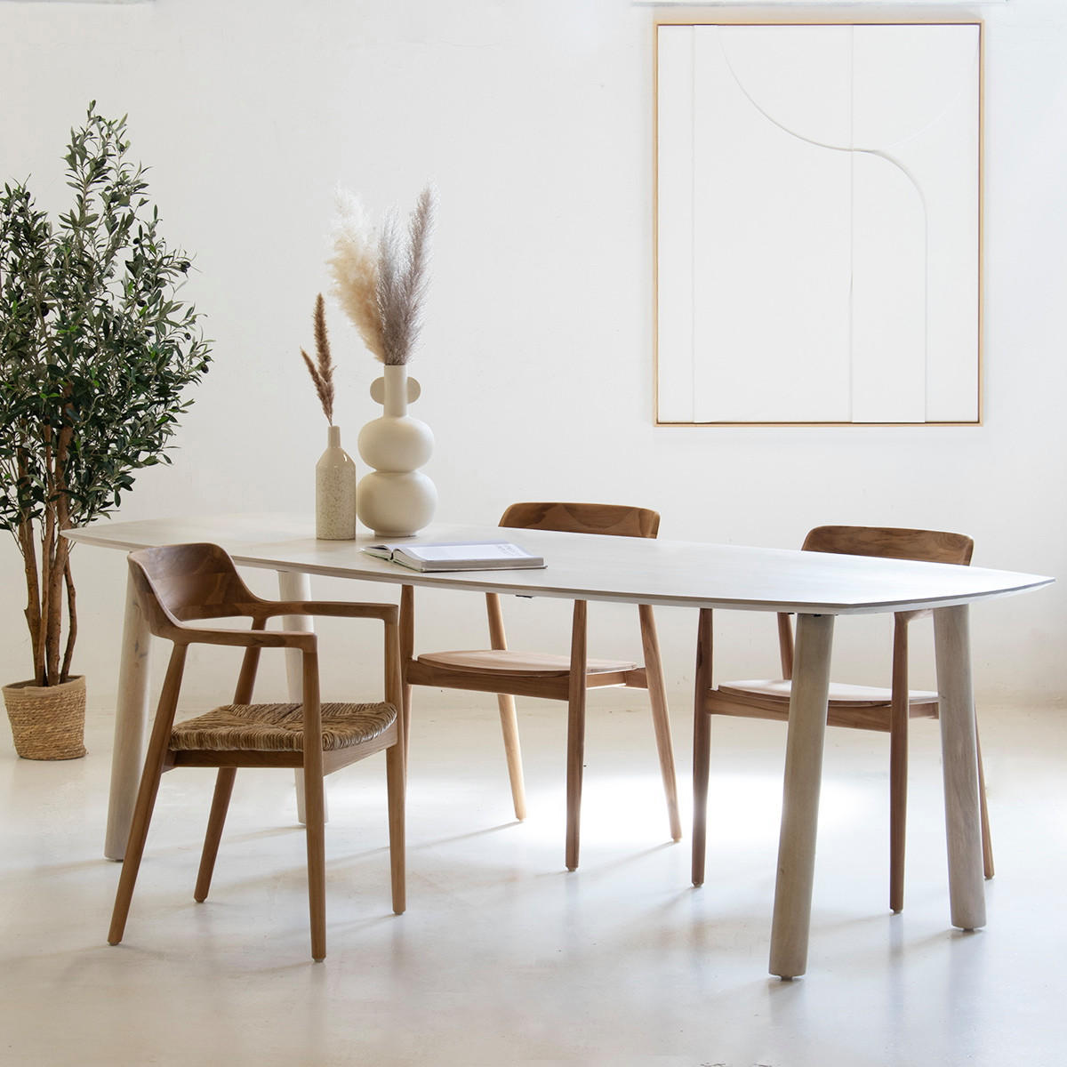 ESSTISCH oval aus Mangoholz 200 cm, natürlich - Braun, Holz (200/100/76cm) - Giga Meubel