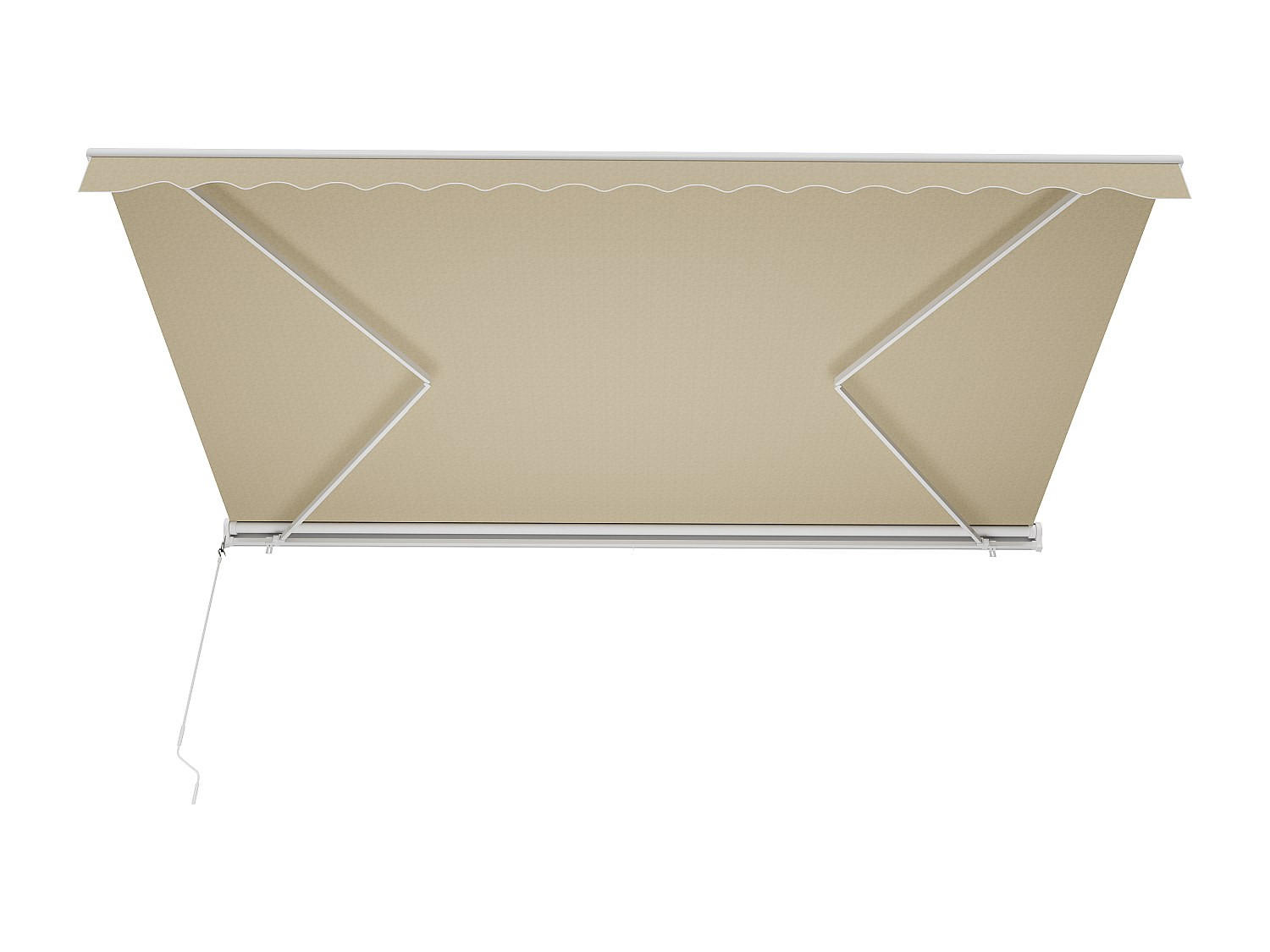 SONNENDACH - 500 cm x 300 cm - Stoff, Metall, Stoff - Beige, Weiß - COFANA - Beige/Weiß, Textil (500/14/300cm) - Vente-Unique