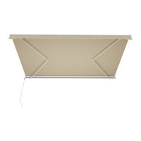 SONNENDACH - 500 cm x 300 cm - Stoff, Metall, Stoff - Beige, Weiß - COFANA - Beige/Weiß, Textil (500/14/300cm) - Vente-Unique