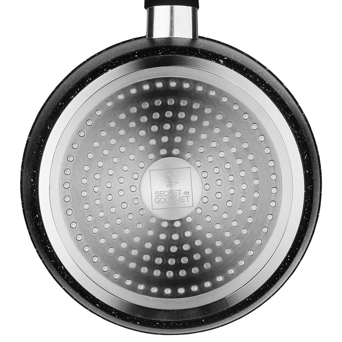 KASSEROLLE Caractere, Aluminium, Kunststoff, Schwarz, 20 cm - Schwarz, Metall (20.7/9.6/37.1cm) - 5five Simply Smart