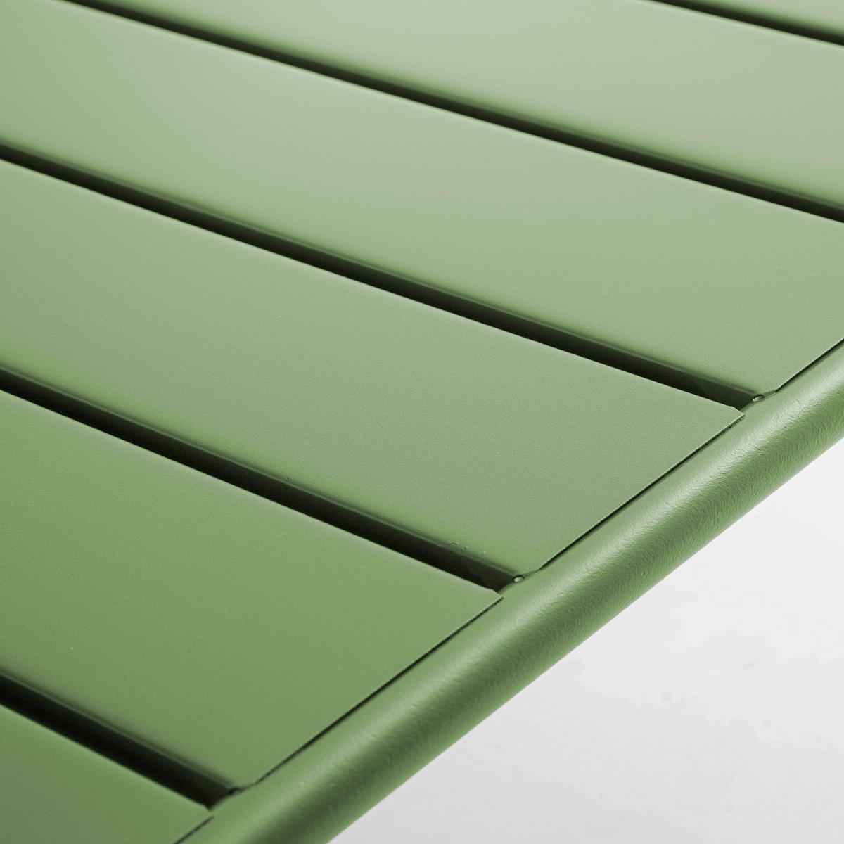 GARTEN-LOUNGETISCH, Kaktusgrünen - Dunkelgrün, Metall (90/50/40cm) - Oviala