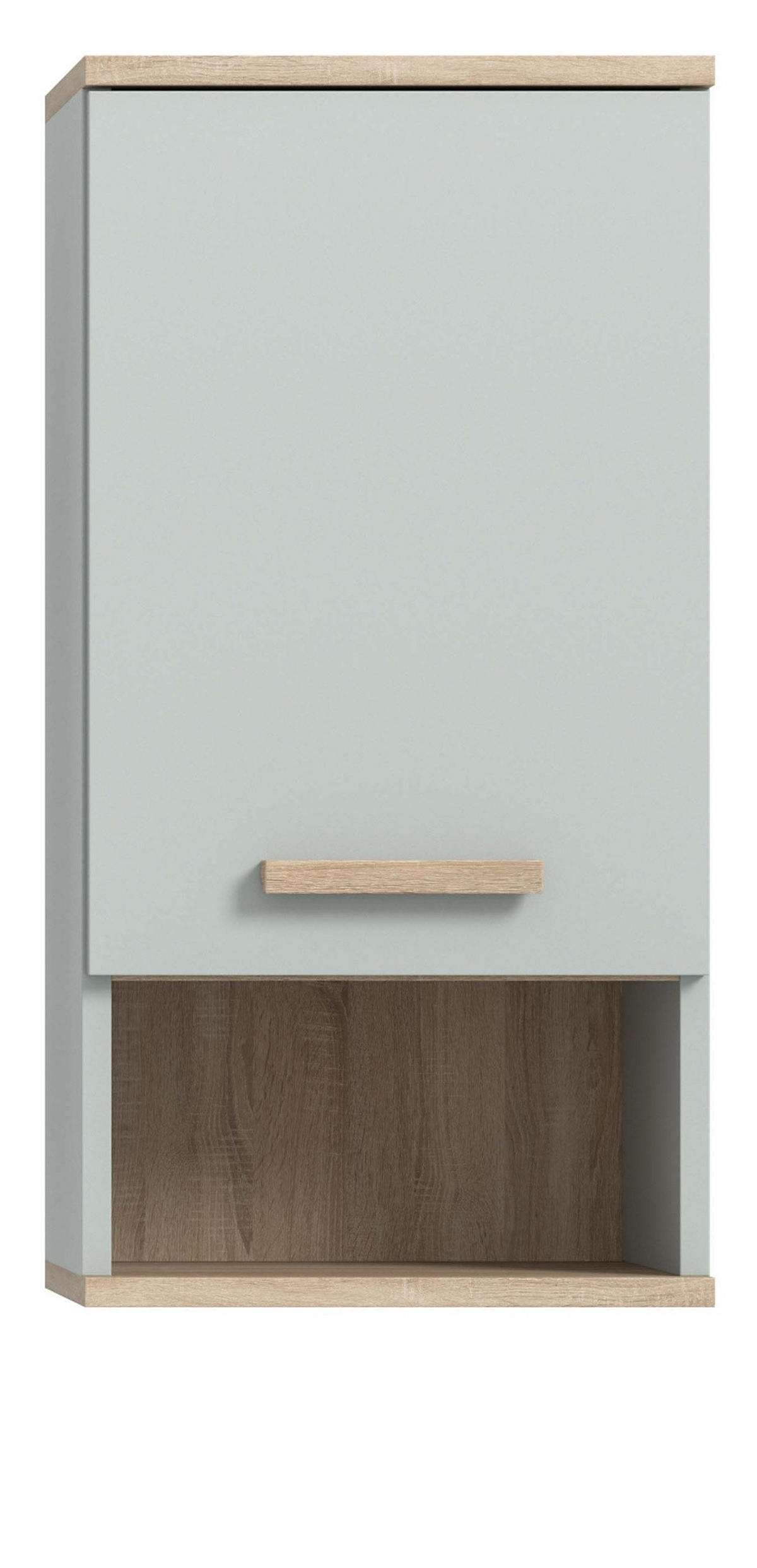 HÄNGESCHRANK grün, Eiche 34 x 68 cm, Badschrank hängend skandinavisch - Eichefarben/Grün, Holzwerkstoff (34/68/28cm) - Inn.Furn