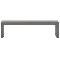 GARTENBANK Beton grau 150 cm U-Form Taranto - Grau, Stein (150/40/40cm) - Beliani