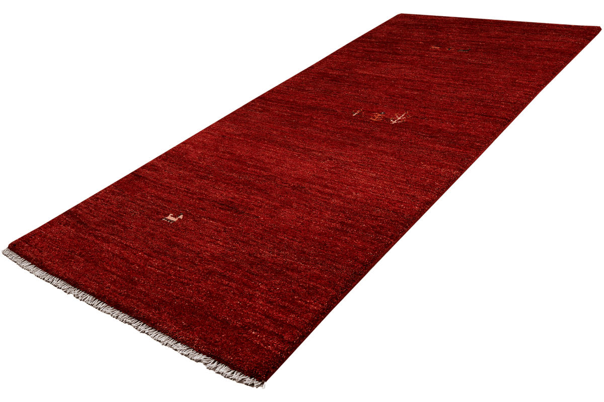 LÄUFER Orient handgeknüpft Rot 220/81 cm Schurwolle - Rot, Textil (81/220cm) - Looma