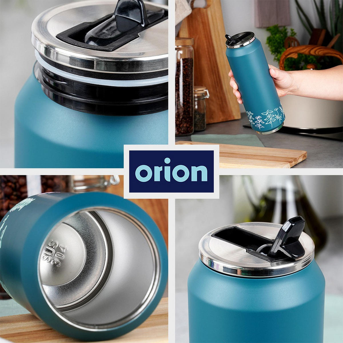 THERMOBECHER Dose Louka 700 ml Blau - Blau, Metall (0.7L) - Orion 