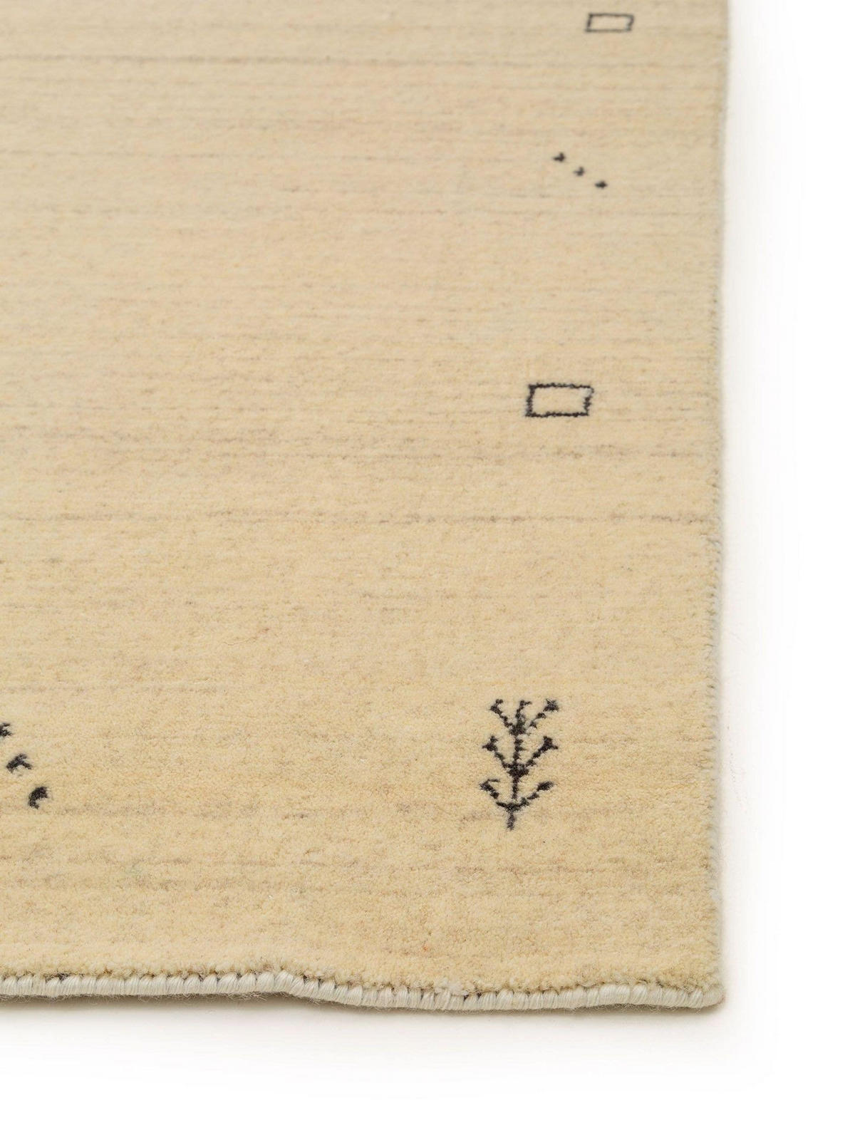 WOLLTEPPICH-LÄUFER Jamal Cream 80x250 cm - Creme, Textil (80/1cm) - KUNSTLOFT