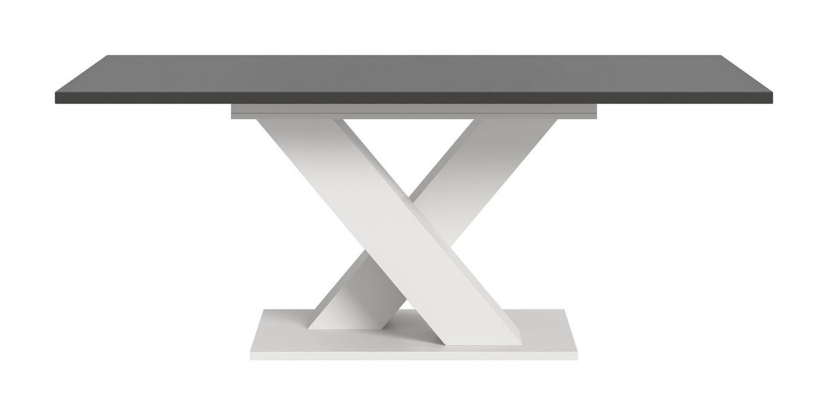 ESSTISCH MOTION (B/H/T: ca. 150/76/90 cm) in Weiß/grau - Weiß, Holzwerkstoff (90/150/76cm)