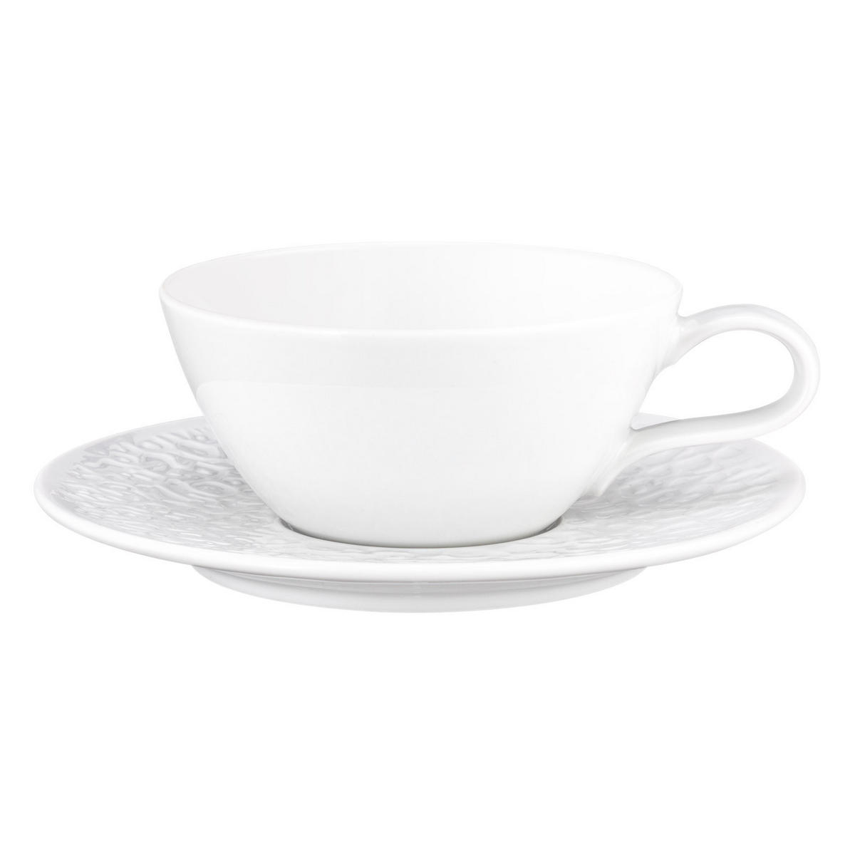 TEETASSEN MIT UNTERTASSEN Nori Home weiß 280 ml 6er Set - Weiß, Keramik (0.28L) - Seltmann Weiden