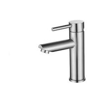 WASCHTISCHARMATUR , Auslaufhöhe 11 cm, Edelstahl - Schwarz, Metall (14/17/14cm) - BELZ