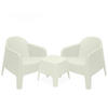 GARTENMÖBEL-SET MALUS, 3-tlg - Beige, Kunststoff - KONSIMO®