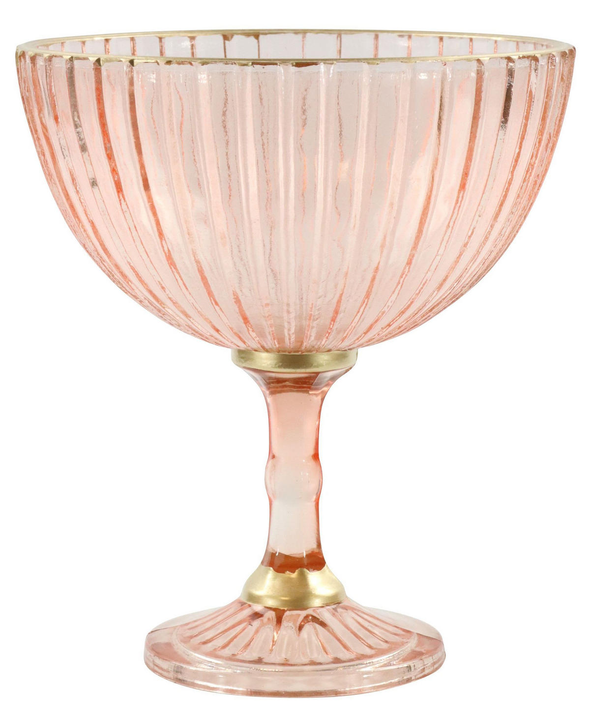 DEKOSCHALE Riviera rosa 21 cm - Rosa, Glas (18/21/18cm) - FURNARO