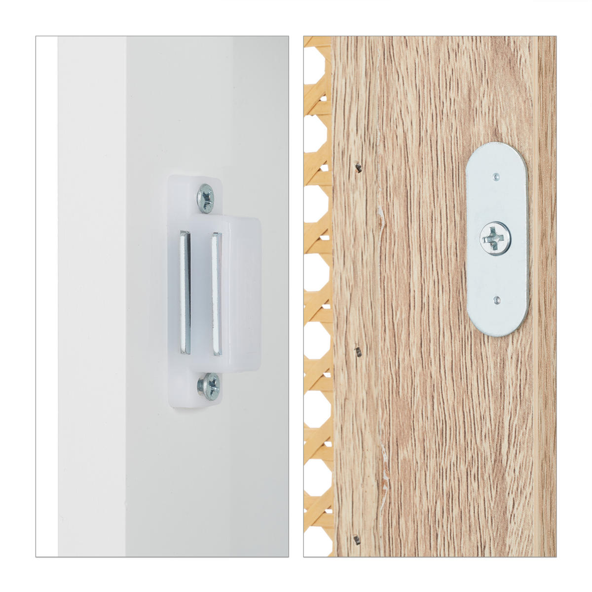 BADEZIMMERSCHRANK - Weiß, Holzwerkstoff/Kunststoff (30/96.5/30cm) - Relaxdays