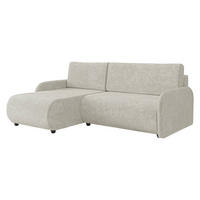 ECKSCHLAFSOFA Nest - Creme/Schwarz, Holz/Kunststoff (233/160cm) - MIRJAN24