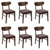 ESSZIMMERSTUHL Braun, Taupe 6er-Set - Taupe/Braun, Holz (45/79/49cm) - MCW