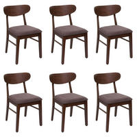 ESSZIMMERSTUHL Braun, Taupe 6er-Set - Taupe/Braun, Holz (45/79/49cm) - MCW