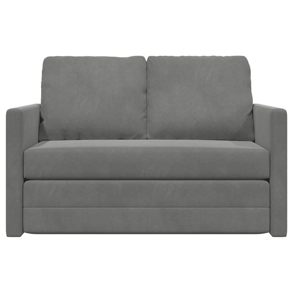 SCHLAFSOFA Brown - Dunkelgrau, Naturmaterialien (122/70/55cm) - Nettlife