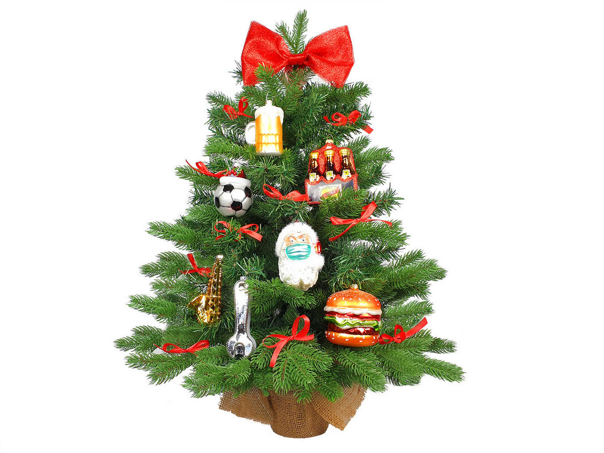 LAALU WEIHNACHTSBAUMSCHMUCK Glas Ornament Pint Bier 9 cm - Gelb/Goldfarben, Glas (0.01/1/0.01cm) - LAALU