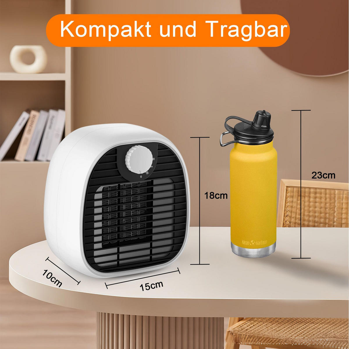 HEIZUNGSLÜFTER Feuerfänger - Weiß, Kunststoff (19/13.5/20cm) - Nettlife