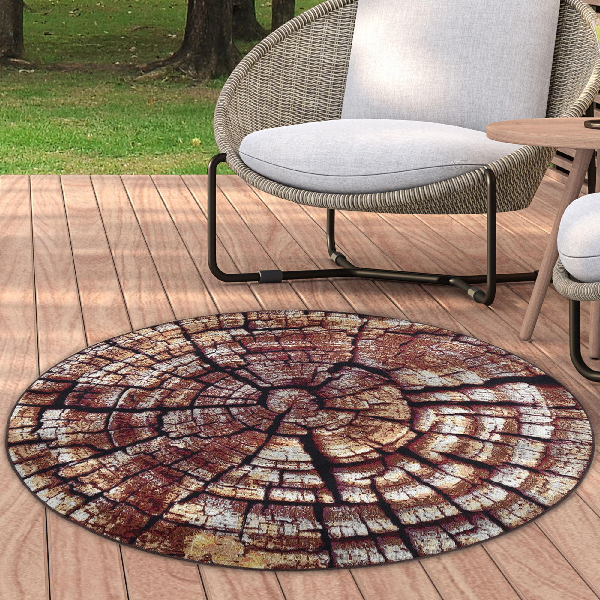 OUTDOORTEPPICH Aurora 300x300 cm - Braun, Textil (300/300cm) - Gino Falcone