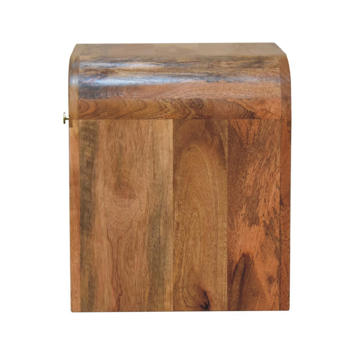 NACHTTISCH Haus Massivholz - Eichefarben/Messingfarben, Holz/Metall (45/40/35cm) - Artisan Furniture