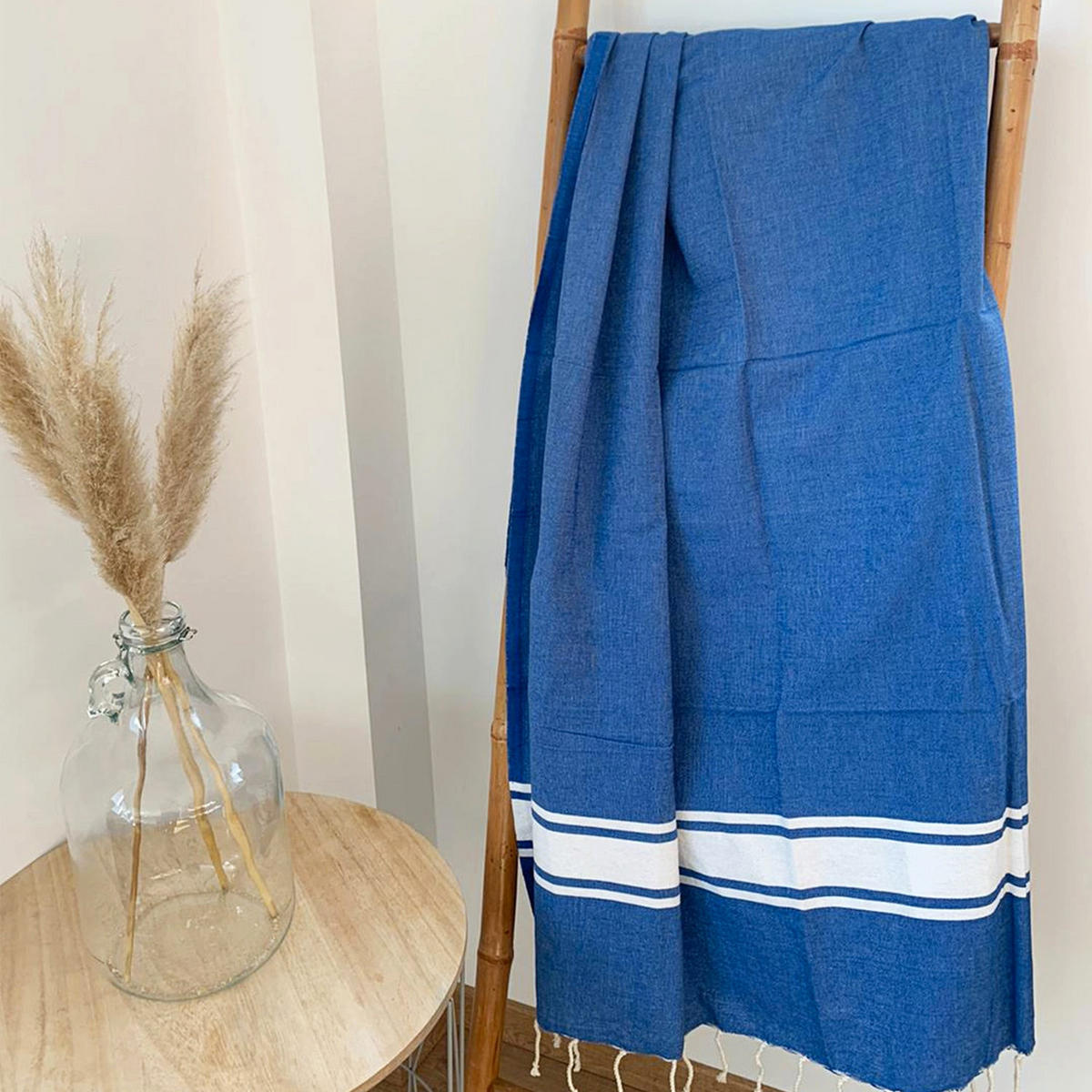 HAMAMTUCH Kozo Royal 100x200 190g/m² - Blau, Textil (100/200cm) - LE COMPTOIR DE LA PLAGE