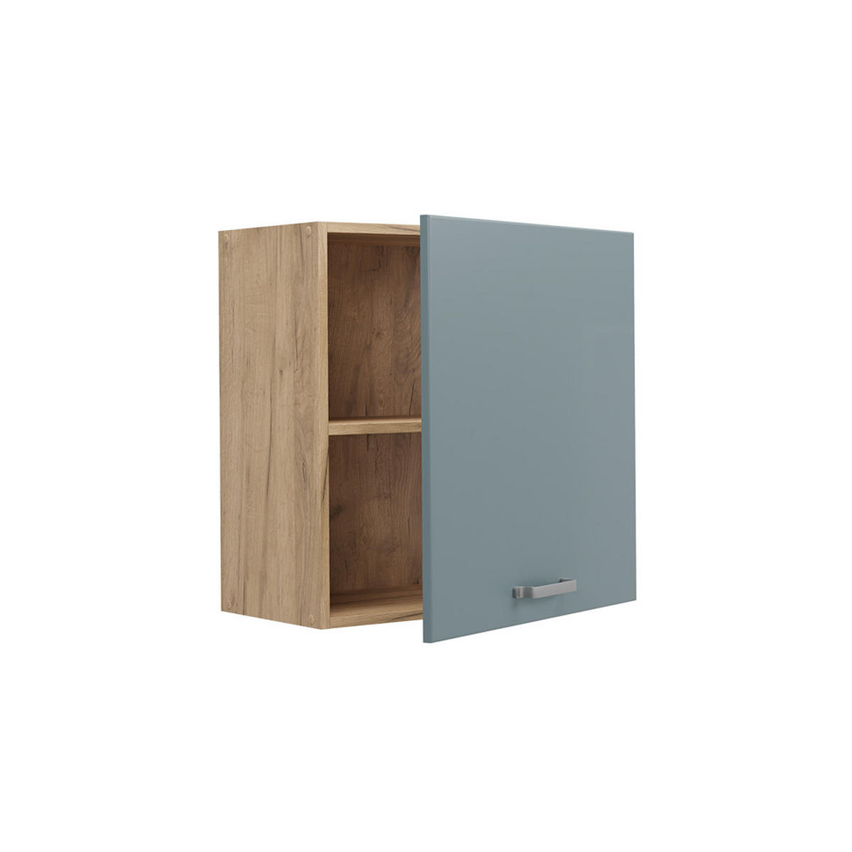 HÄNGESCHRANK R-Line, Blau-Grau/Goldkraft Eiche, 60 cm mit 1 Tür - Honigeiche/Blaugrau, Holzwerkstoff (60/60/31cm) - Vicco