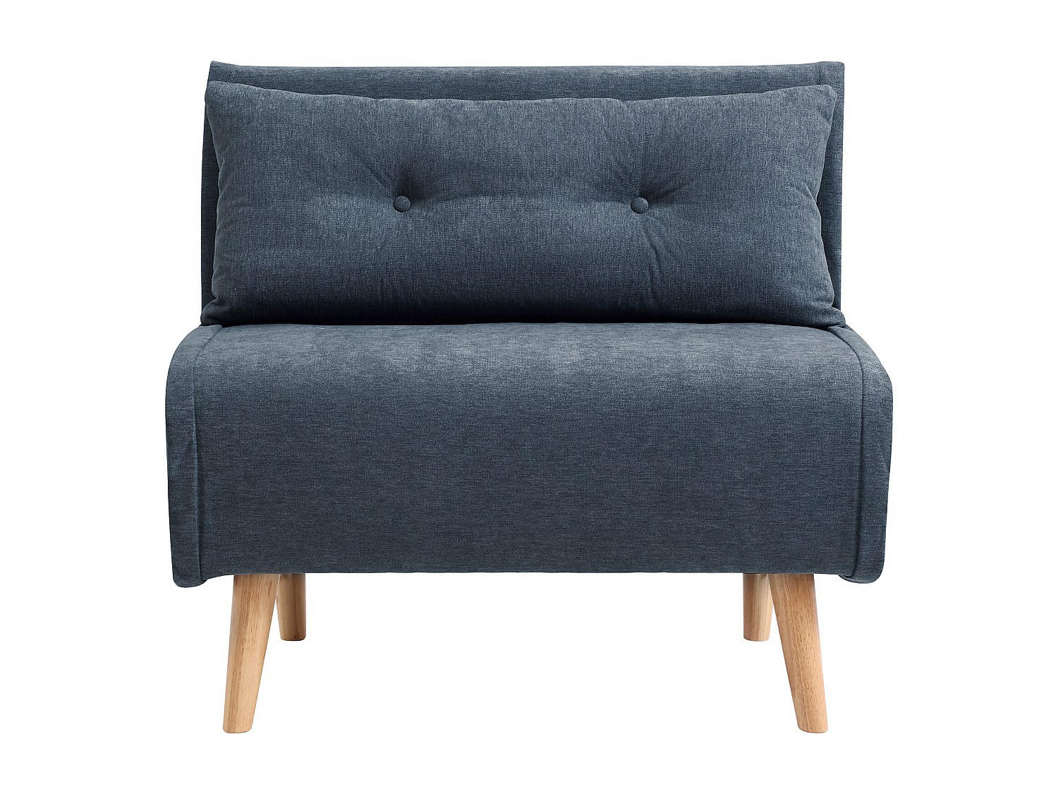 SCHLAFSESSEL - 1 Person - stoff - blau Valerio - Blau, Holz/Textil (90/81/78cm) - Vente-Unique