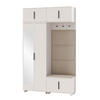GARDEROBE NAPOLI 1 Kleiderschrank mit Polsterpaneelen BEIGE - Beige, Holzwerkstoff (140/229/40cm) - Jerpax