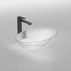 WASCHBECKEN Klarglas Oval 51 / 35 / 15 cm - Transparent, Glas (35/15/51cm) - EMKE