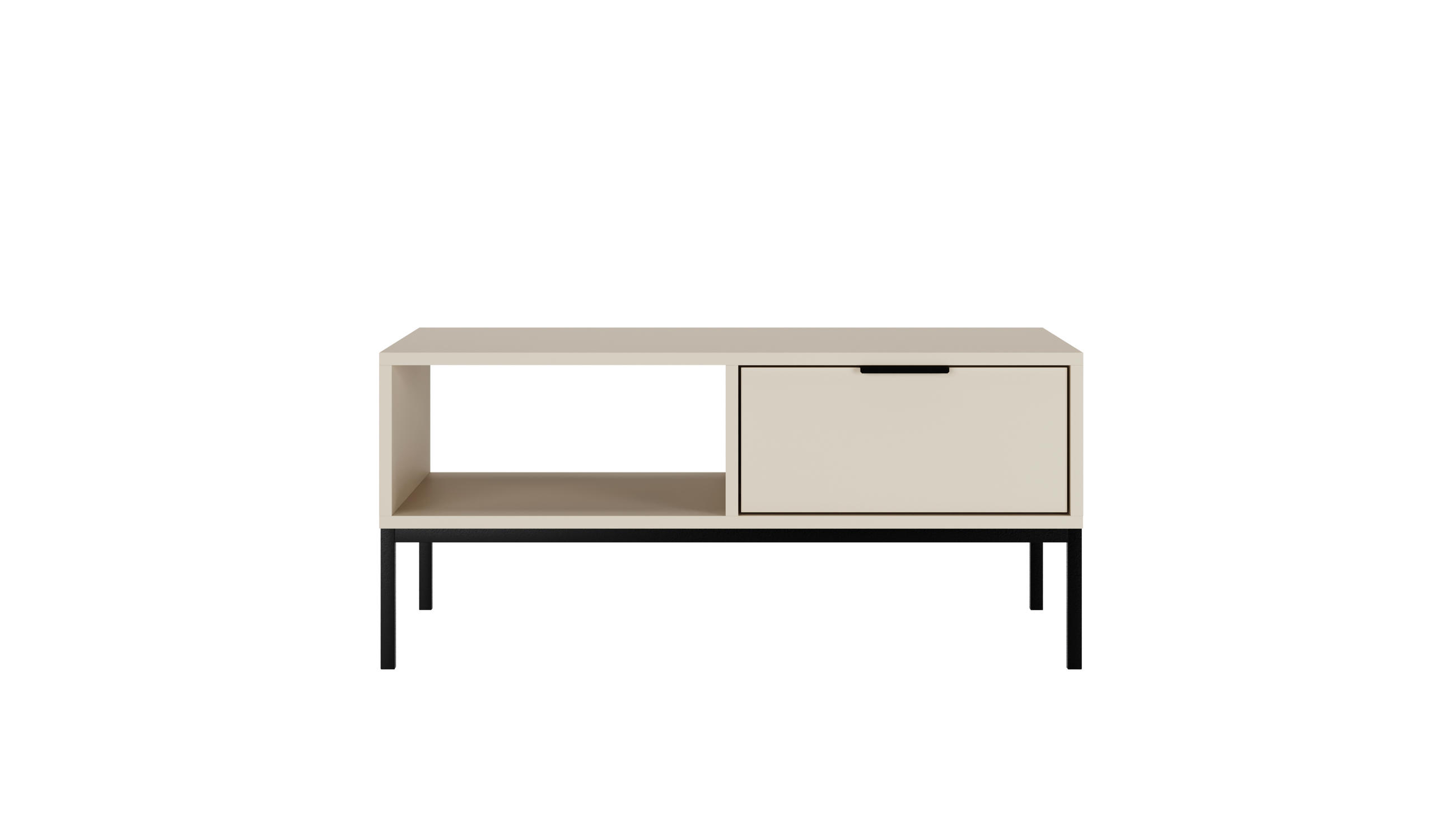 COUCHTISCH Austin II 60/45,4/100 cm - Beige/Schwarz, Holzwerkstoff (100/60/45cm) - Kocot Kids