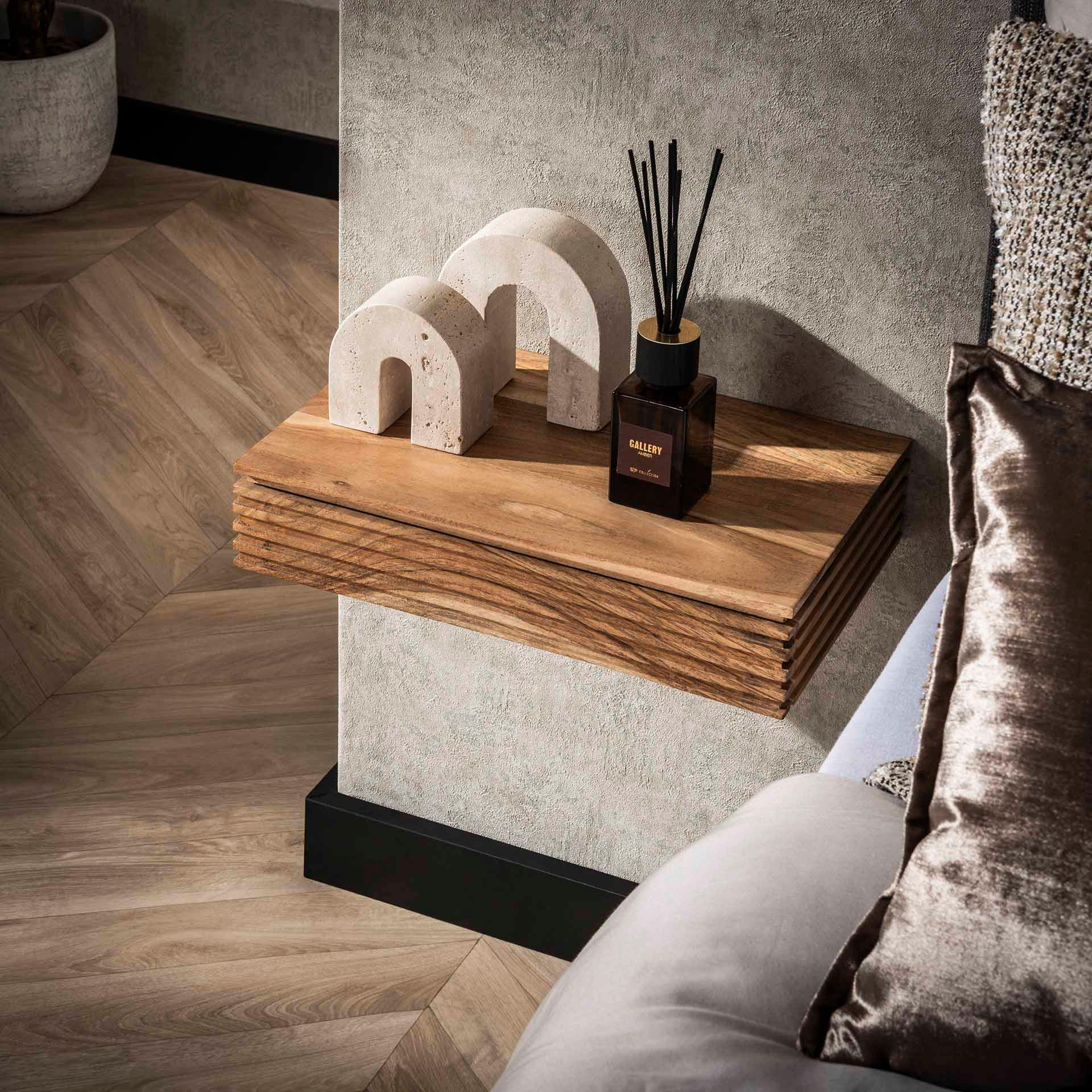 NACHTTISCH Layer Braun 25/40/ 8 cm - Braun, Holz (40/8/25cm) - Hoyz Collection