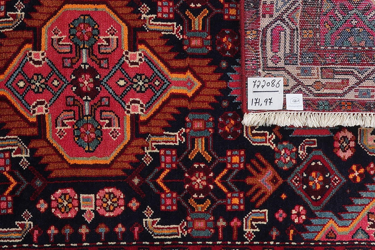 ORIENTTEPPICH handgeknüpft Assadabad Blau 171/97 cm Schurwolle - Blau, Textil (97/171cm) - Looma